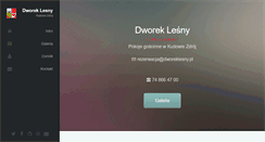 Desktop Screenshot of dworeklesny.pl