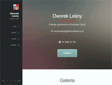 Tablet Screenshot of dworeklesny.pl
